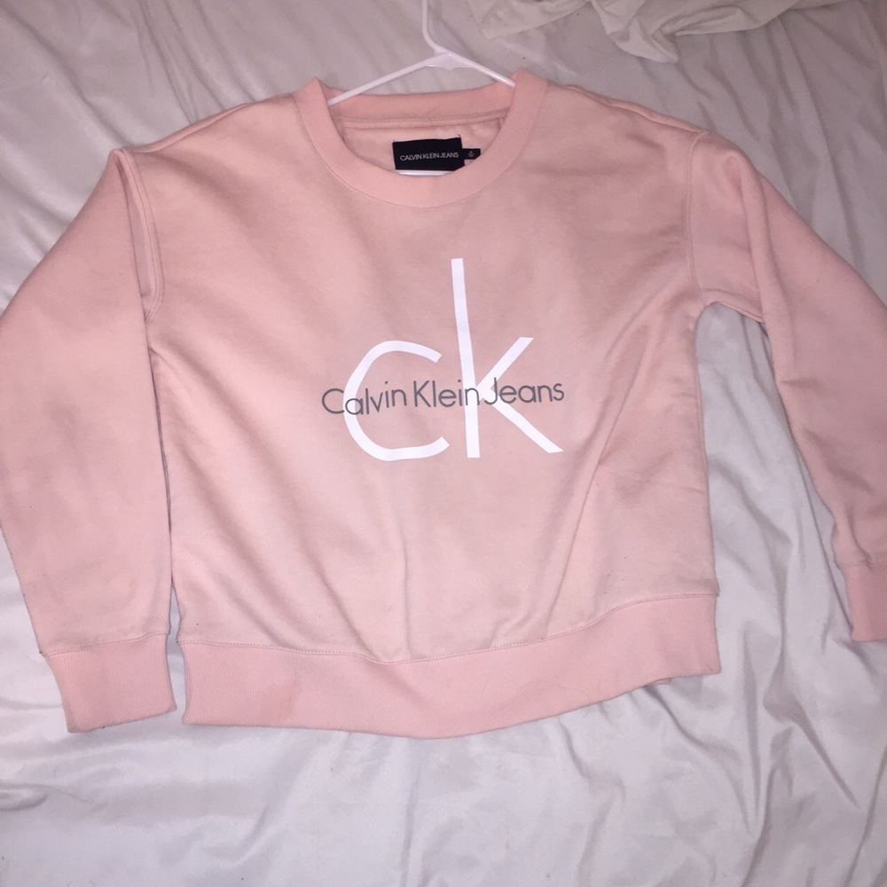 Pink Calvin Klein sweater